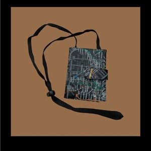 Vintage NYC Subway Line Neck Wallet / Carry Case